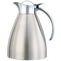 Service Ideas Marquette Series Flip Top Stainless Vacuum Insulated Carafe, 33.8 Ounce, Brushed MAR10BS
